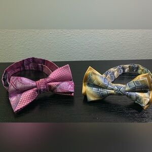Stacy Adam’s - Bow Tie Pink And Yellow - One Size Adjustable